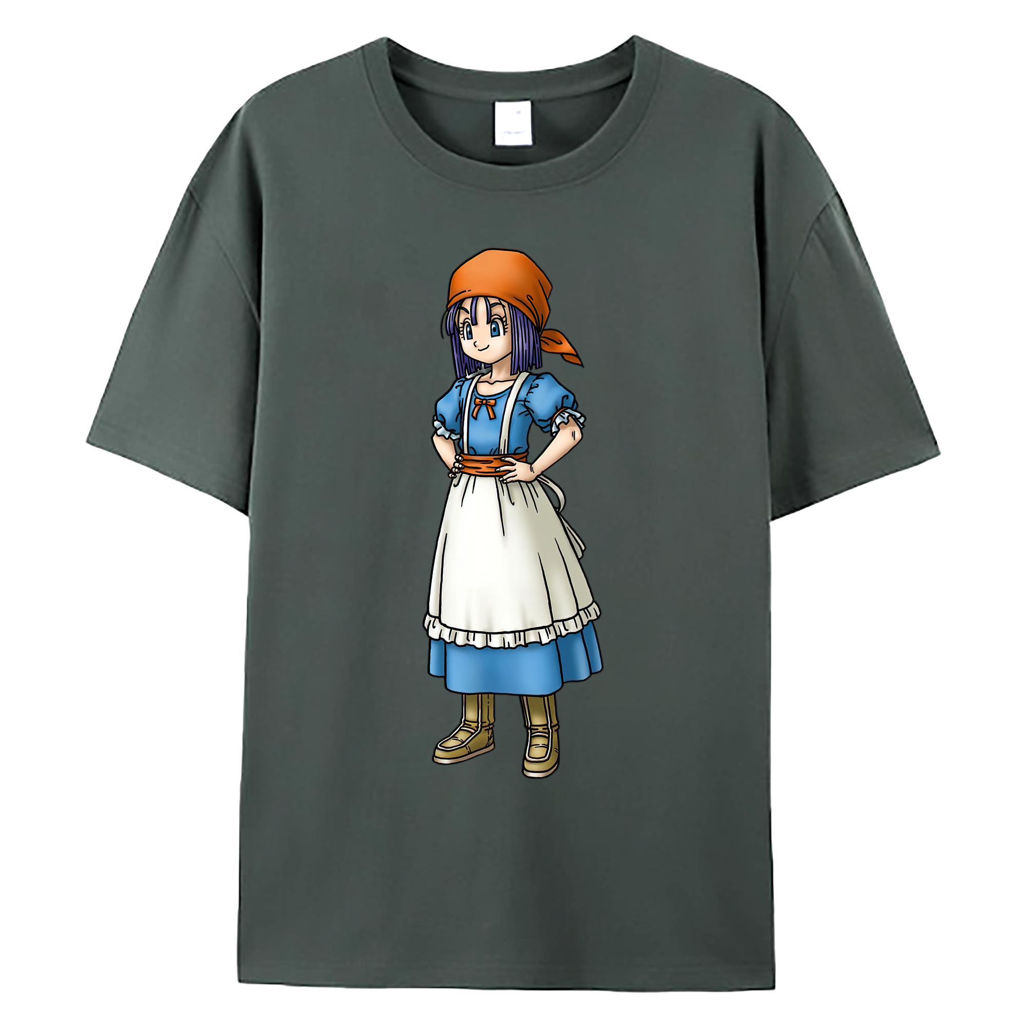 （画像用） ドラゴンクエスト Doragon Kuesuto Dragon Quest 綿100％ メンズ半袖Tシャツ｜肌触りやわらか＆通気性